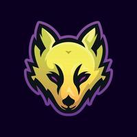 fox maskot logotyp mall vektor