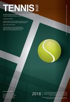 Tennis Championship Poster Vektor illustration