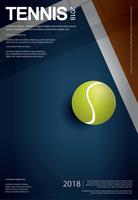 Tennis-Meisterschafts-Plakat-Vektorillustration vektor