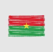 burkina faso flaggborste vektor