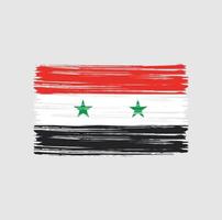 syrien flagge bürste vektor