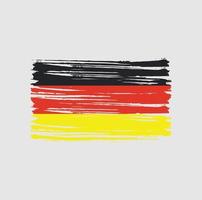 deutschland flagge pinselstriche. Nationalflagge vektor