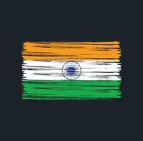 Indien Flagge Pinsel vektor