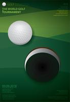 Plakat-Golf-Meisterschafts-Vektor-Illustration vektor