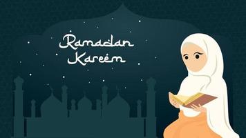 ramadan mubarak horizontales social-media-banner vektor