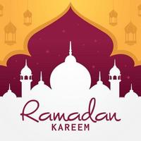 Ramadan Kareem Grußkarte vektor