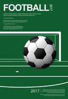 Fußball-Fußball-Plakat Vestor Illustration vektor