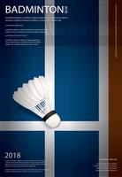 Badminton Championship Poster Vektor illustration