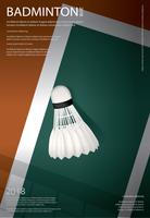 Badminton-Meisterschafts-Plakat-Vektorillustration vektor