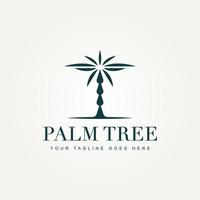 Palme Premium minimalistisches Logo-Design vektor