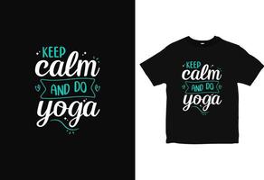 yoga typografi t-shirt design, positiv tänkesätt yoga kläder design vektor