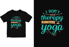 positiv tänkesätt yoga t-shirt design, typografi yoga shirt design vektor