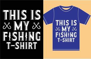 Fischliebhaber-T-Shirt design.typography Fischen-T-Shirt. vektor