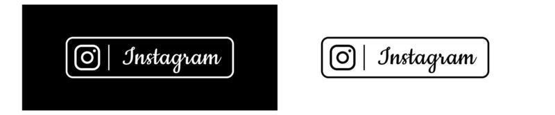 sociala medier instagram redaktionella ikon insamling vektor