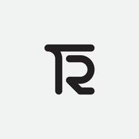 tr-Monogramm-Design-Logo-Vorlage. vektor