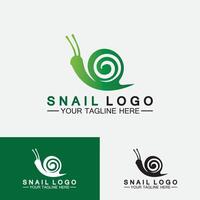 snigel logotyp mall vektor ikon illustration design