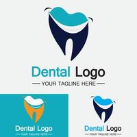 dental logotyp design vektor template.creative tandläkare logotyp. tandvårdsklinik vektor logotyp.