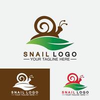 Schnecke Logo Vorlage Vektor Icon Illustration Design