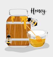 Farm fräsch honung vektor