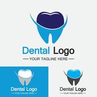 dental logotyp design vektor template.creative tandläkare logotyp. tandvårdsklinik vektor logotyp.