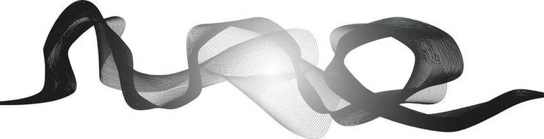 abstrakt våg element för design. digital frekvensspårequalizer. stiliserade abstrakta våglinjer bakgrund. vektor illustration. böjd vågig linje, slät rand.