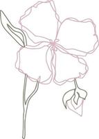 Vektormuster Blumen mit Blättern. Botanische Illustration für Tapeten, Textilien, Stoffe, Kleidung, Papier, Postkarten vektor