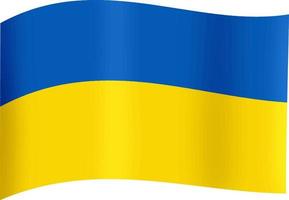 ukraine republik vektor symbol symbol. friedens- und kriegskonzeptillustration. offizielle nationalität ukrainisches volk oder flaggenetikett. Gelbe und blaue Farbe für die Flagge der Ukraine.