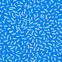 Abstrakt fri handande form ritad av vit färg på blå bakgrund. vektor