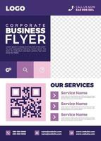 moderner Corporate Business Flyer vektor