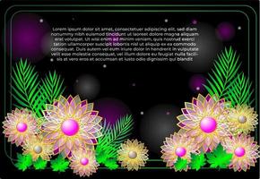 abstrakter Blumenhintergrund mit Blumen