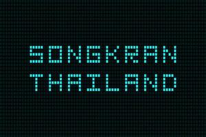 songkran thailand elektronisk teknik framtida modern hud design vektor