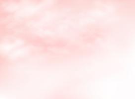 Klarer rosa lebender korallenroter Himmel mit Wolkenmusterhintergrund. Sie können für Sommerzeitanzeige, Plakat, Grafik, Druck, Naturentwurfspapier verwenden. vektor