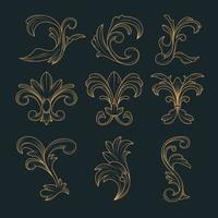 dekoratives element im viktorianischen stil vektor