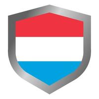 luxemburg flag schild vektor