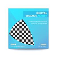 moderne kreative digitale marketingagentur social media post design vorlage. vektor