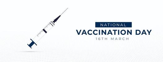 Illustration zum nationalen Impftag vektor