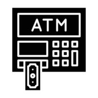 ATM-Glyphe-Symbol vektor