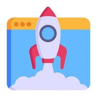 Startup-Launch-Flat-Icon-Download vektor