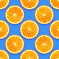 Färska Orange Seamless Pattern Vector Background