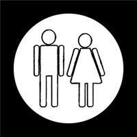 Mann und Frau People-Symbol vektor