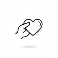 Hände mit Herzsymbol vektor