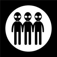Alien Icon Symbol Zeichen vektor