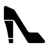 Glyphen-Symbol für High Heels vektor