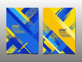 sport design layout, mall design, sport bakgrund, färg flagga Ukraina vektor