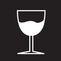 Glas trinken Symbol vektor