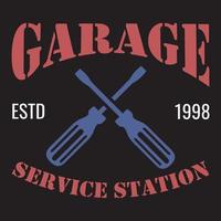 Garage estd 1998 Tankstellen-T-Shirt-Design