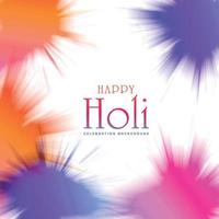 buntes spritzen der holi-feier für indischen festivalhintergrund vektor