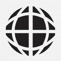 Globus Erde-Symbol vektor