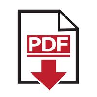 PDF-Symbol Symbol Zeichen vektor