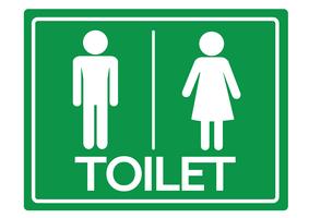 Toalettsymbol Manlig och kvinnlig ikon